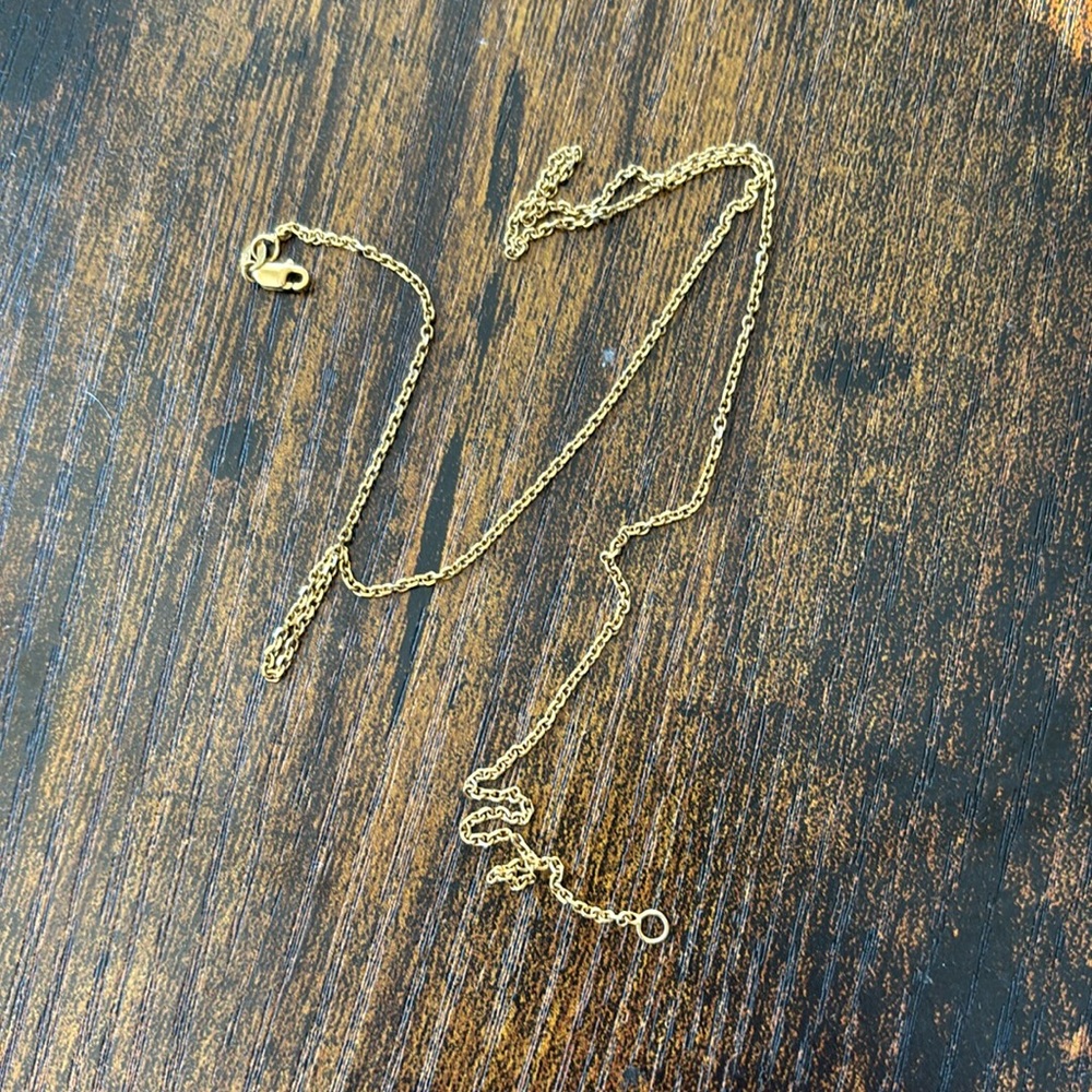 14k link necklace